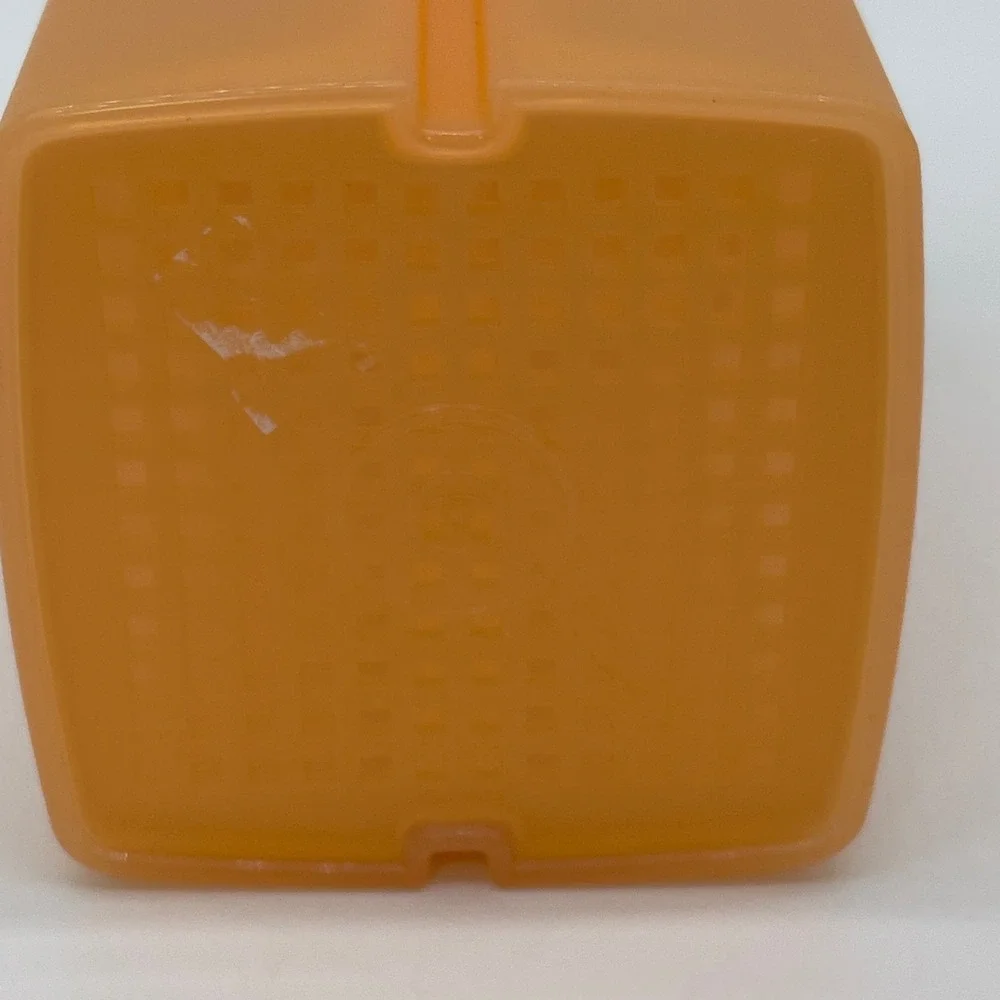 Tupperware Pickle A Way Strainer Container Orange Small Kitchen Organization